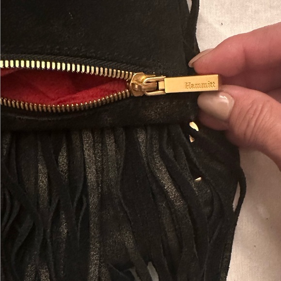 Hammitt Black Suede Fringe Crossbody Bag - Picture 2 of 8